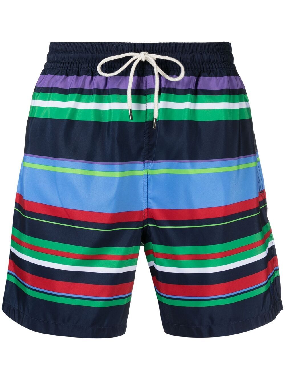 Polo Ralph Lauren Stripe-print Swim Shorts In Blue