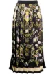 Image 1 of Versace Jeans Couture baroque pattern-print midi skirt