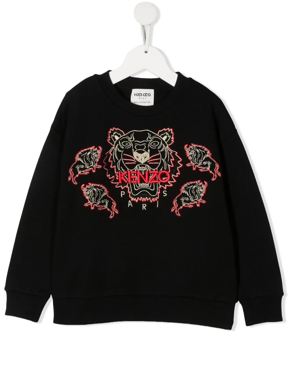 фото Kenzo kids толстовка с длинными рукавами и вышитым логотипом