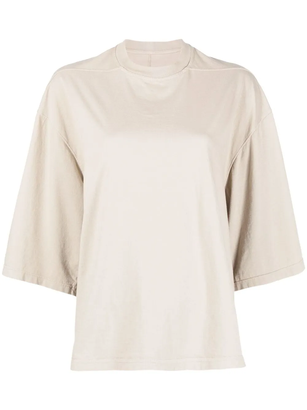 Rick Owens Drkshdw Slouchy Cotton T-shirt In Neutrals