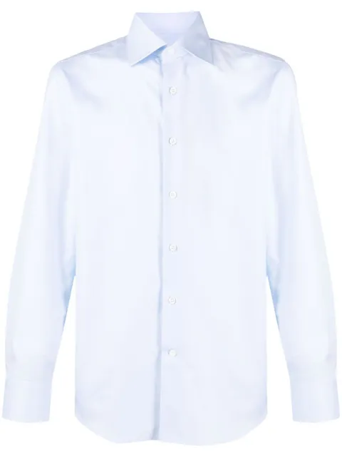 Canali long-sleeved cotton shirt