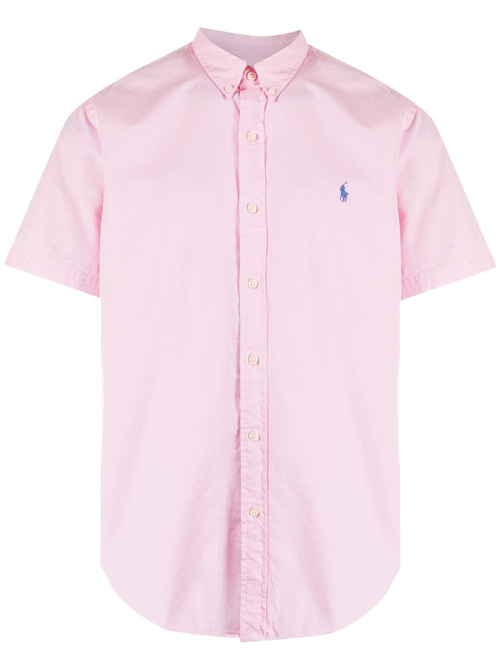 Polo Ralph Lauren Embroidered-logo Shirt In Pink