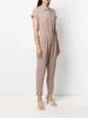 Fabiana Filippi textured short-sleeve jumpsuit