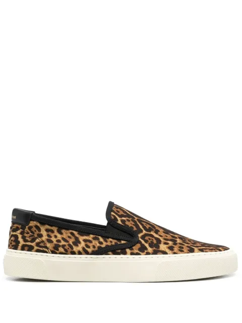 Saint Laurent Sneakers mit Leoparden-Print