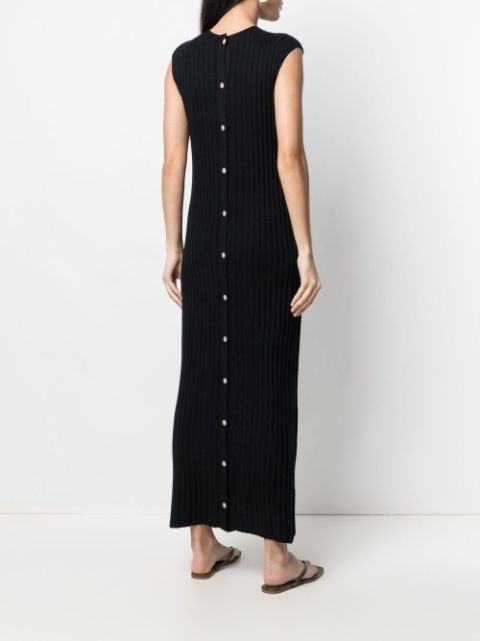 sleeveless knit maxi dress