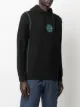 Stone Island embroidered-logo cotton hoodie