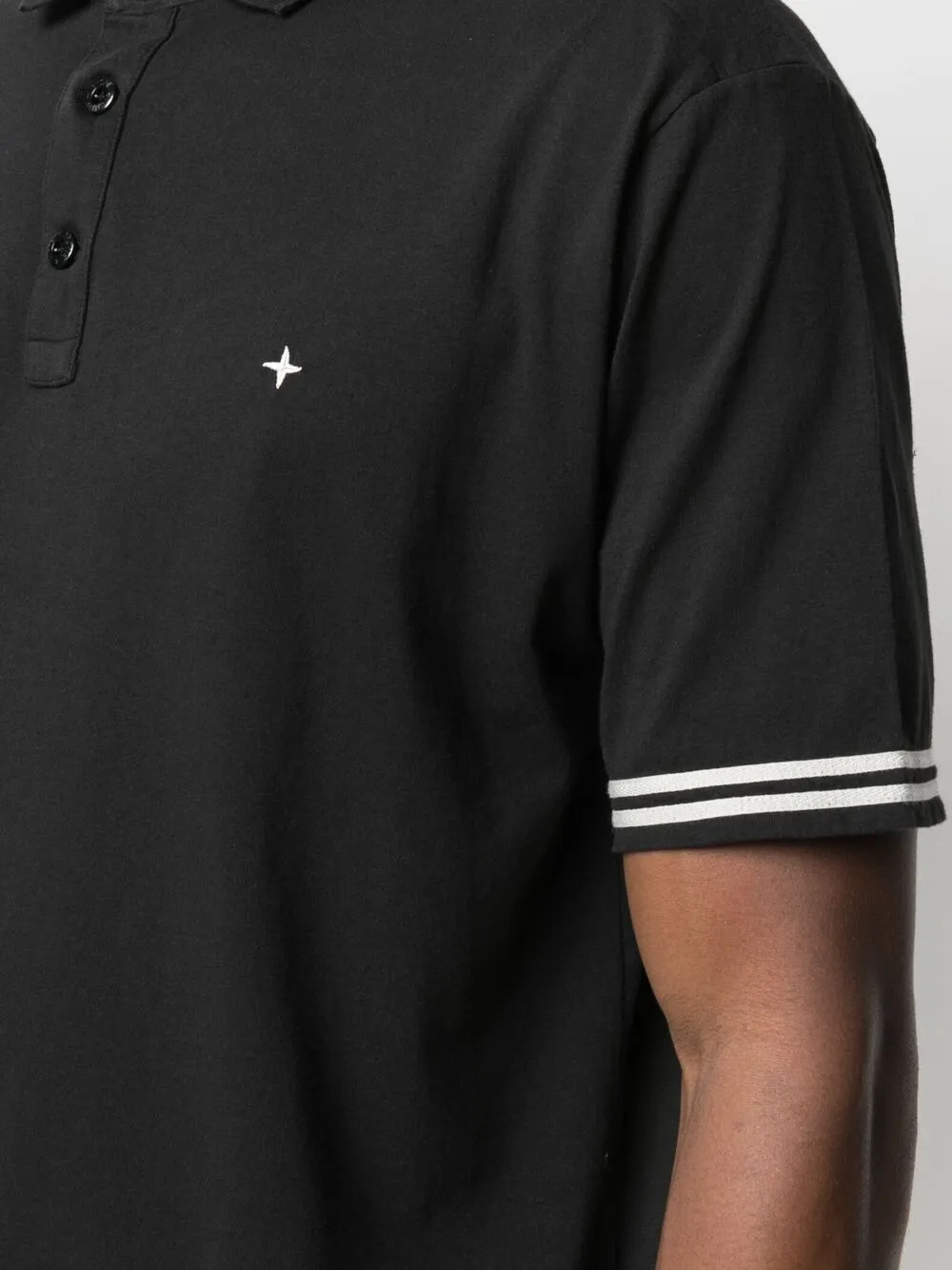 фото Stone island рубашка поло с нашивкой-логотипом