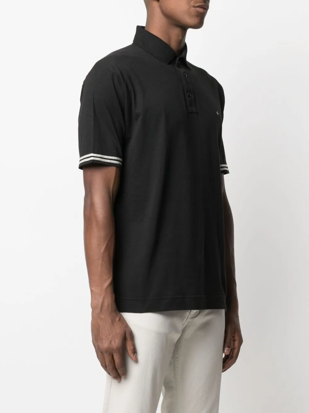 фото Stone island рубашка поло с нашивкой-логотипом