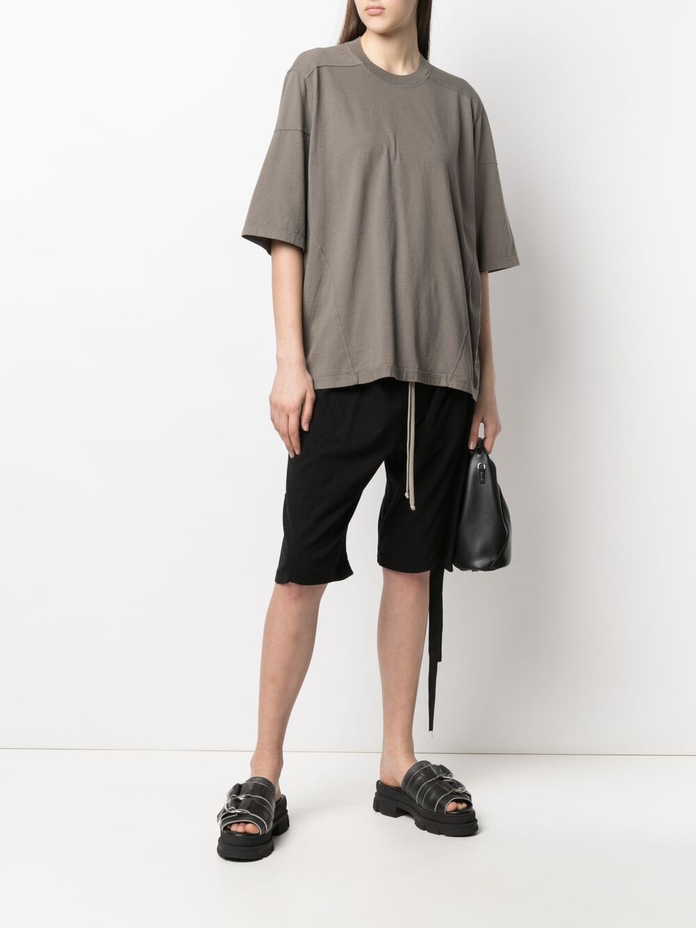 фото Rick owens drkshdw футболка с нашивкой-логотипом