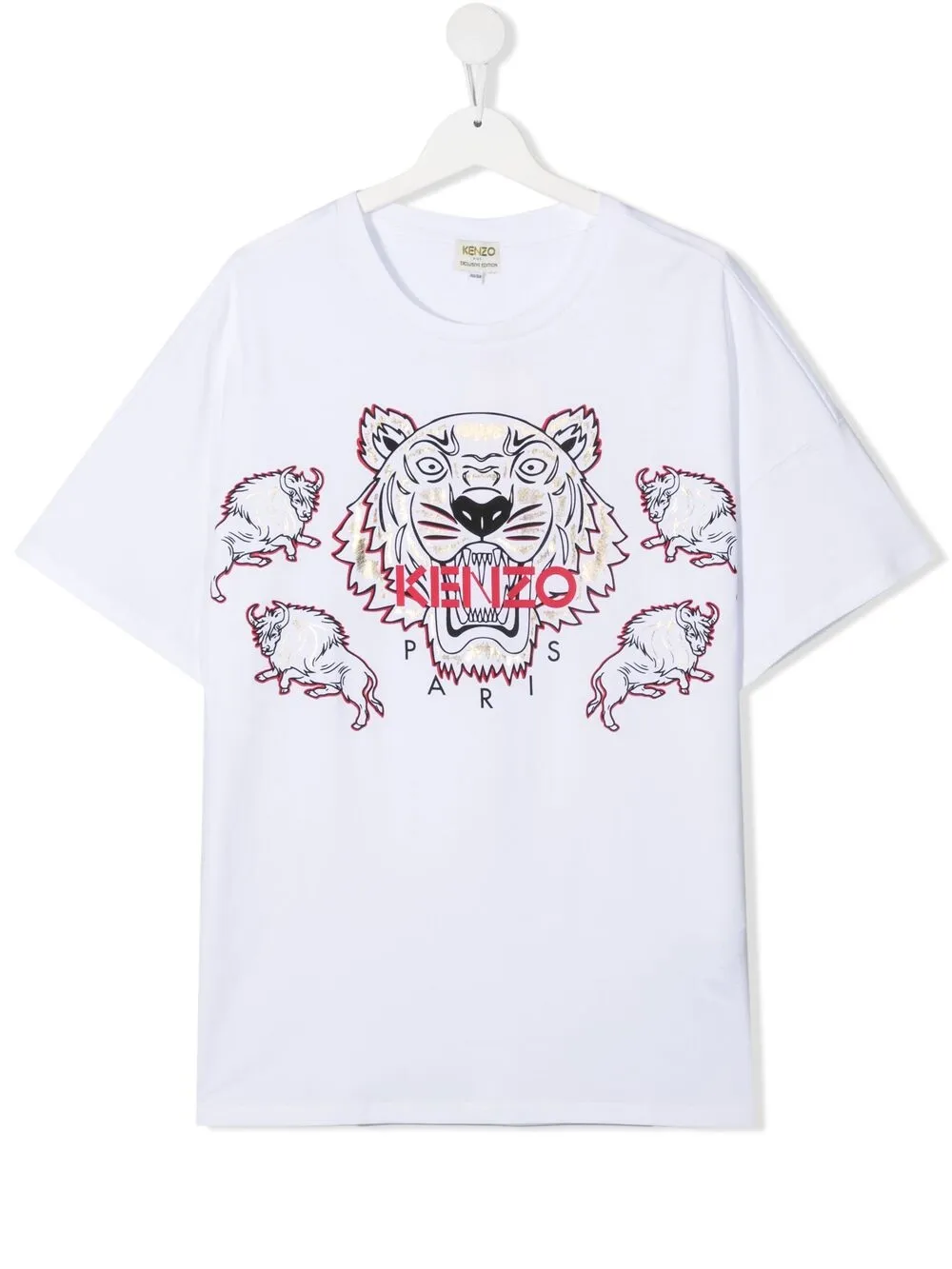 фото Kenzo kids топ с короткими рукавами и логотипом