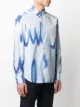 PAUL SMITH graffiti-print slim-cut shirt