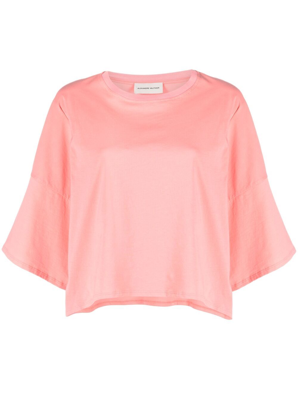 Alexandre Vauthier Oversized Cotton T-shirt In Pink