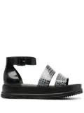 10 CORSO COMO monogram-print chunky sandals - Black