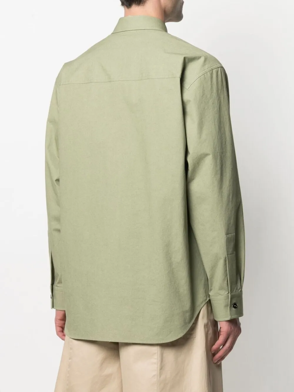 фото Jil sander рубашка с нашивкой