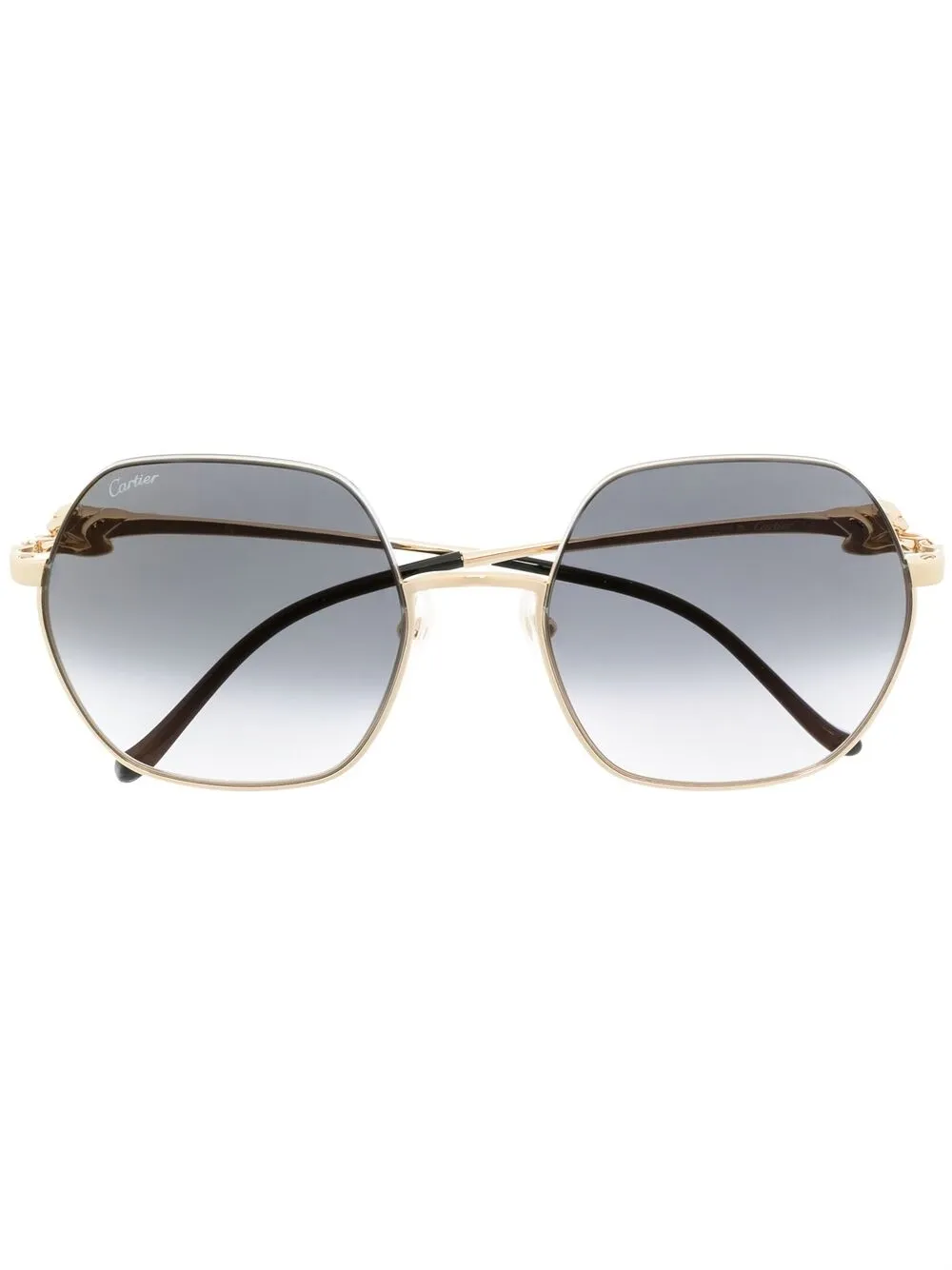 Image 1 of Cartier Eyewear Panthére hexagonal-frame sunglasses