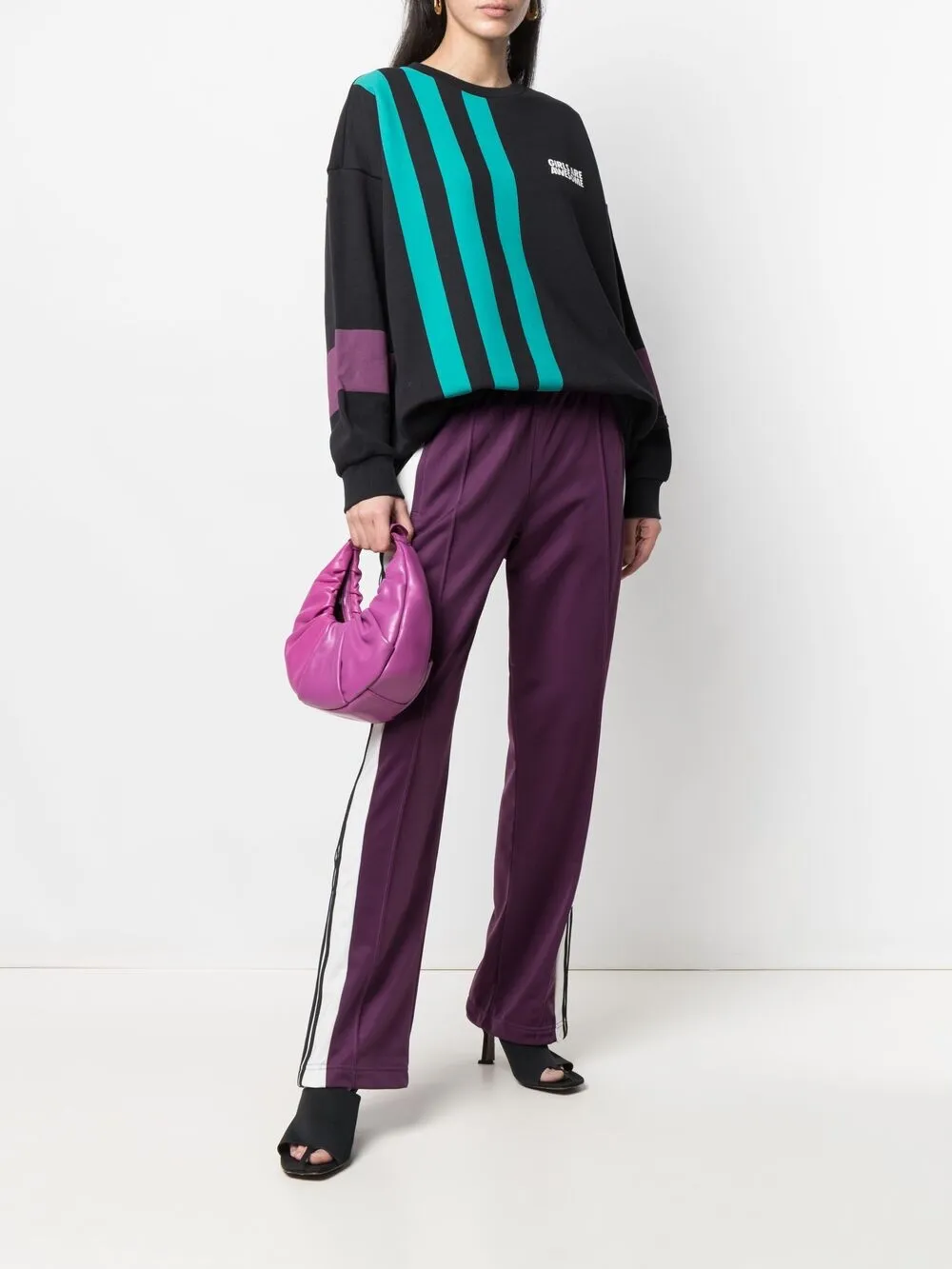 фото Adidas полосатая толстовка из коллаборации с girls are awesome