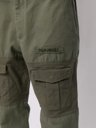 panelled multi-pocket cargo trousers展示图