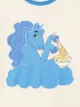 Mini Rodini Unicorn Noodles print ringer T-shirt