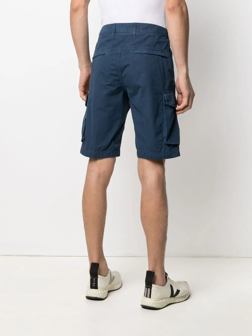 фото Stone island шорты карго с нашивкой-логотипом