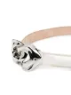 Alexander McQueen sculptural-link leather belt