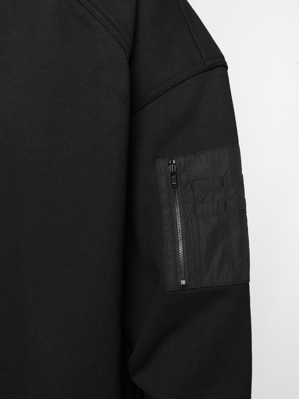 Shop Juunj Arm-pocket Sweatshirt In Black