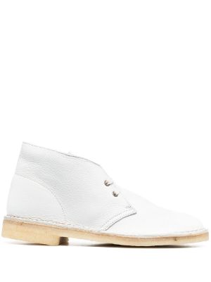 white clarks boots