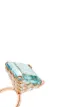 Lito 18kt rose gold emerald cut aquamarine diamond ring