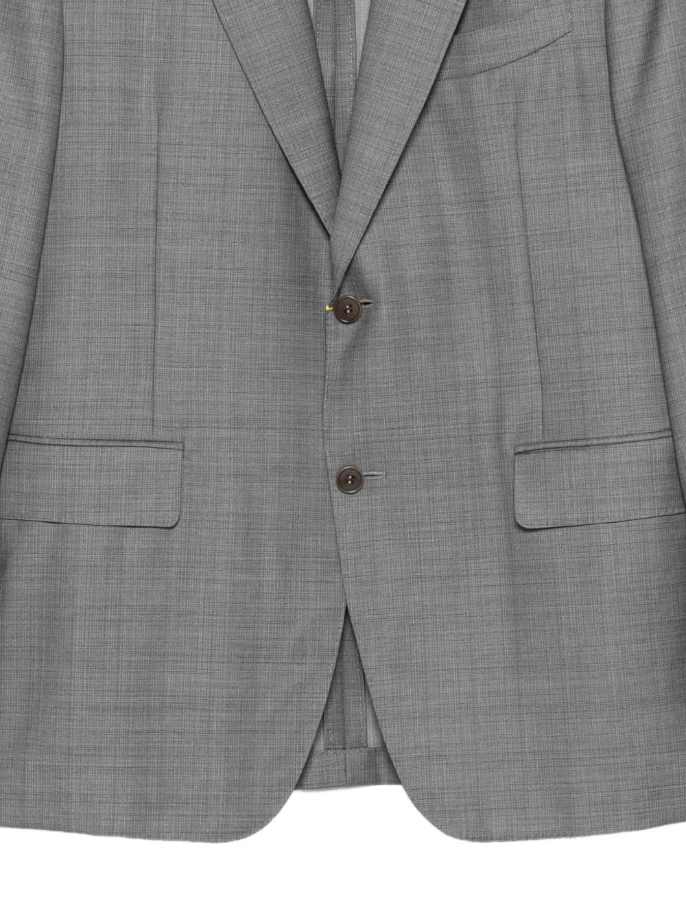 Canali Notched-lapel Suit In Gray