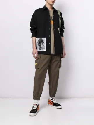 photograph-print patch shirt展示图