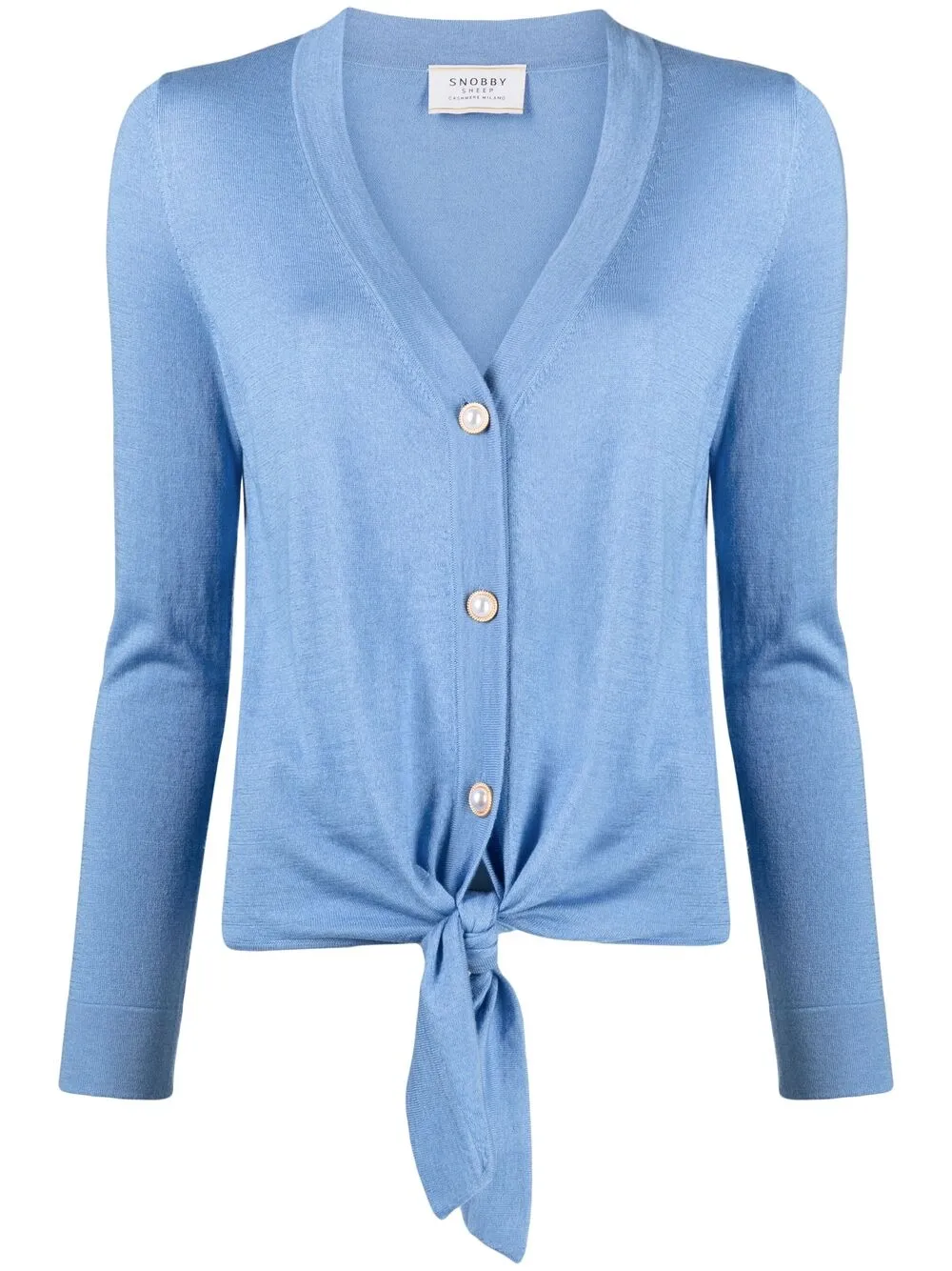 Snobby Sheep tied-hem silk-cashmere 