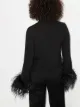 16Arlington Michelle feather-embellished blouse