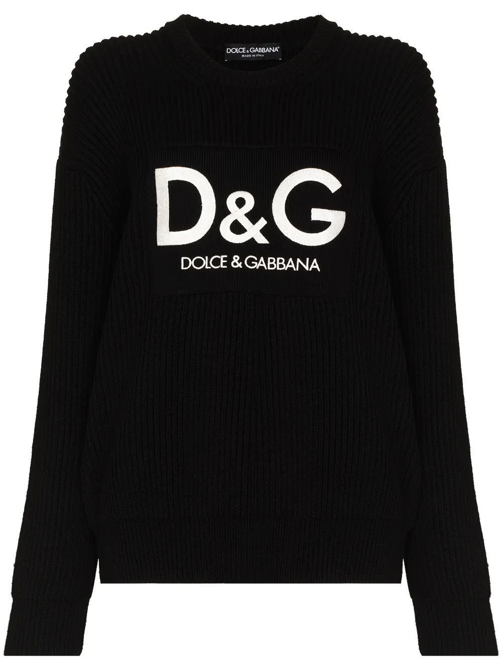 фото Dolce & gabbana джемпер с вышитым логотипом