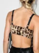 Dolce & Gabbana leopard print satin bralette
