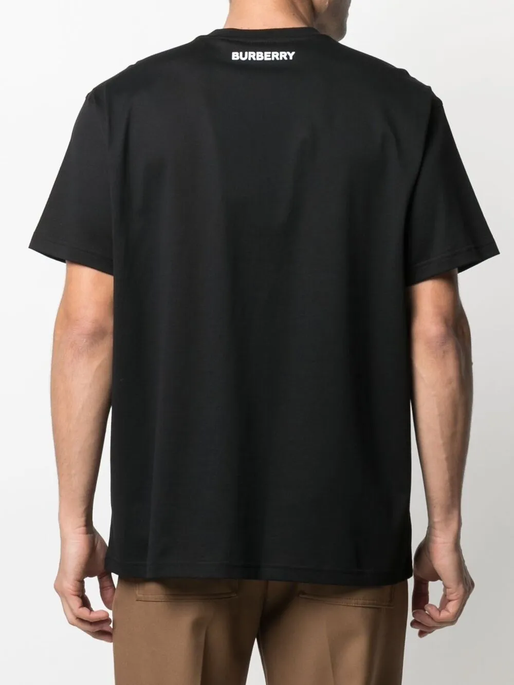 фото Burberry футболка с короткими рукавами и графичным принтом