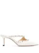 Image 1 of Jimmy Choo Ros 65mm stud-embellished mules