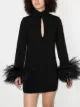Image 2 of 16Arlington Michelle feather-embellished mini dress