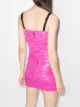 Dolce & Gabbana glitter ruched mini dress