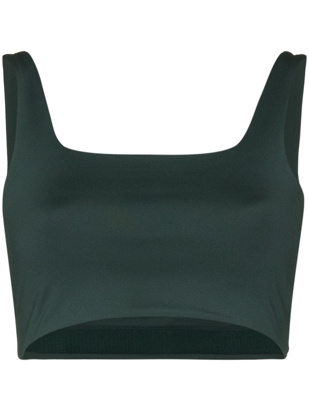 GIRLFRIEND COLLECTIVE Tommy Cropped Square neck Sports Bra in Monarch NWT