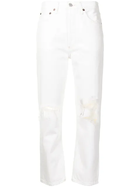 AGOLDE Riley cropped straight-leg jeans