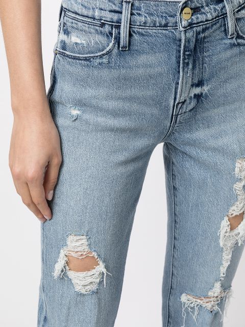 frame ripped jeans