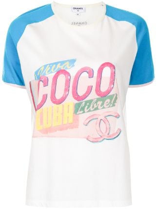 CHANEL Pre-Owned Viva Coco T-shirt - Farfetch