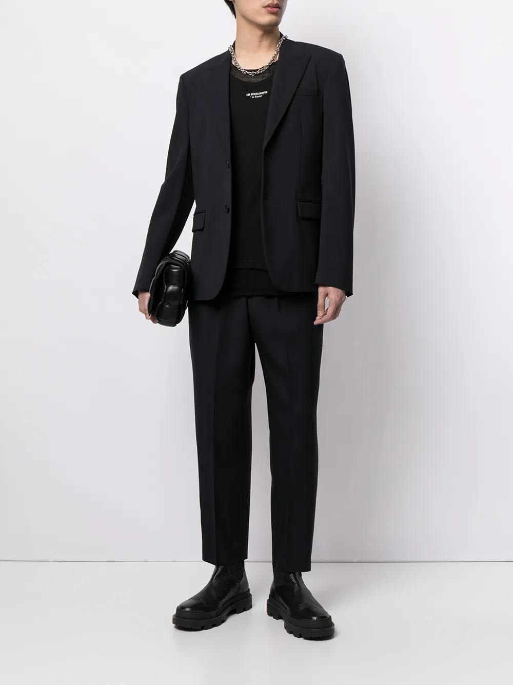 фото Jil sander укороченные брюки строгого кроя