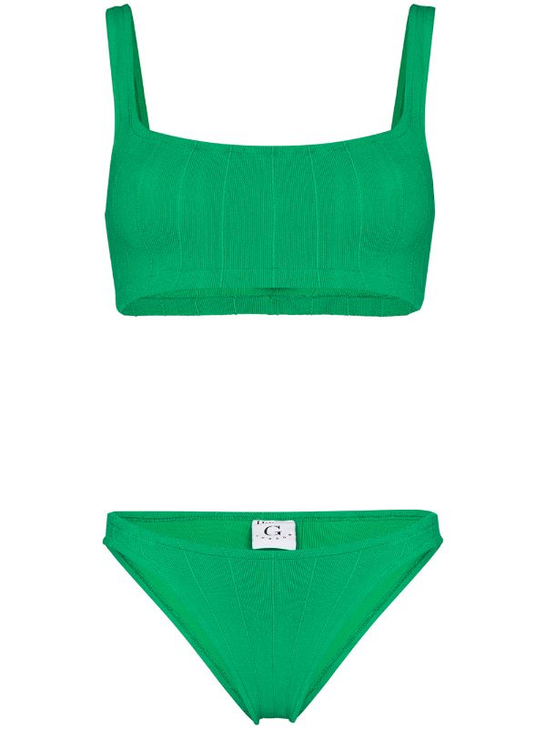 khaki green bikini set