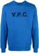 Image 1 of A.P.C. VPC logo-print cotton sweatshirt
