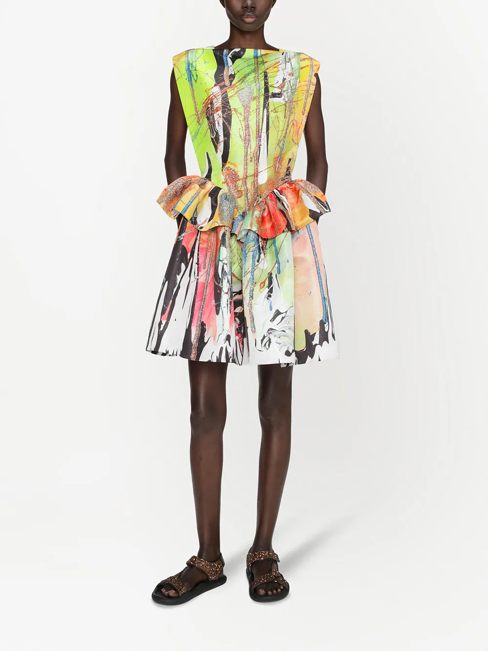 Image 2 of Christopher Kane Mindscape sleeveless mini dress