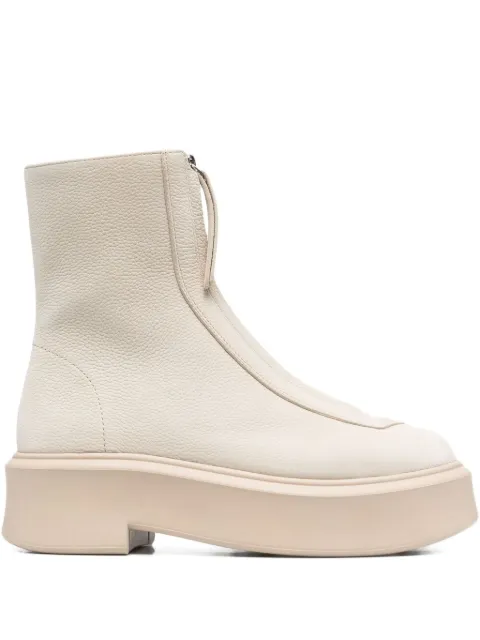 The Row chunky leather boots