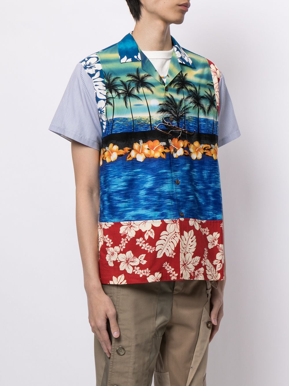 Shop Just In Xx All-over Graphic-print Shirt In Blue