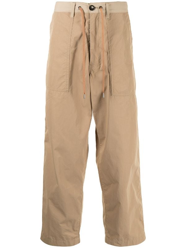 Fumito Ganryu drawstring-waist Trousers - Farfetch