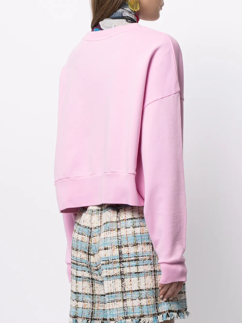 фото Msgm укороченная толстовка с логотипом