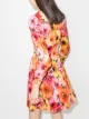 Dolce & Gabbana Gerbera print long-sleeve mini dress